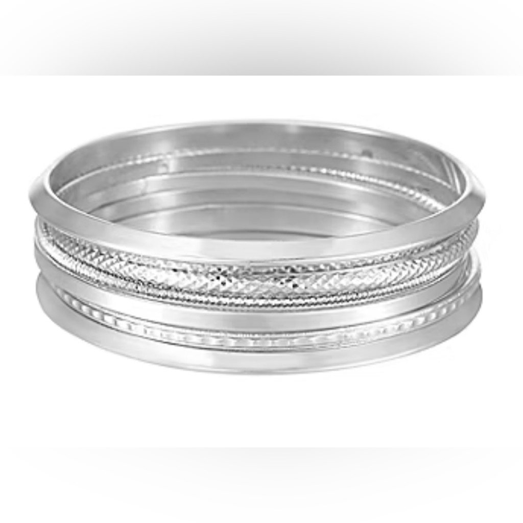 Mixit Solid Bangle Bracelet In Silver 10$